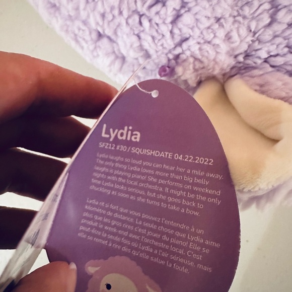 Nwt   🐣 Lydia Easter Fuzz A Mallows 12" Squishmallow - Picture 6 of 6
